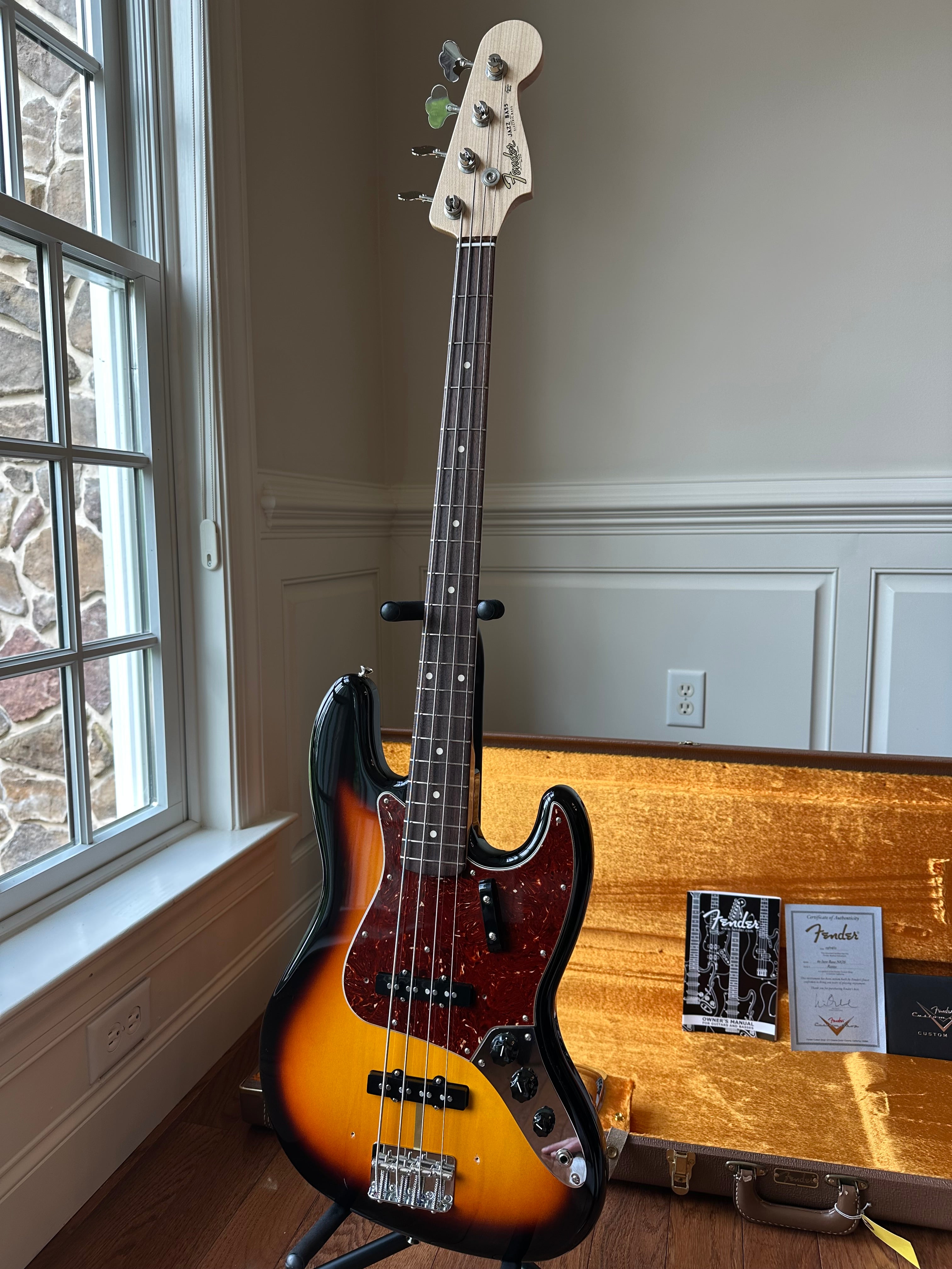 tobacco sunburst fender jazz bass 2011 Fender Custom Shop '60 Jazz Bass NOS tobacco sunburst fender jazz bass 2011 Fender Custom Shop '60 Jazz Bass NOS
