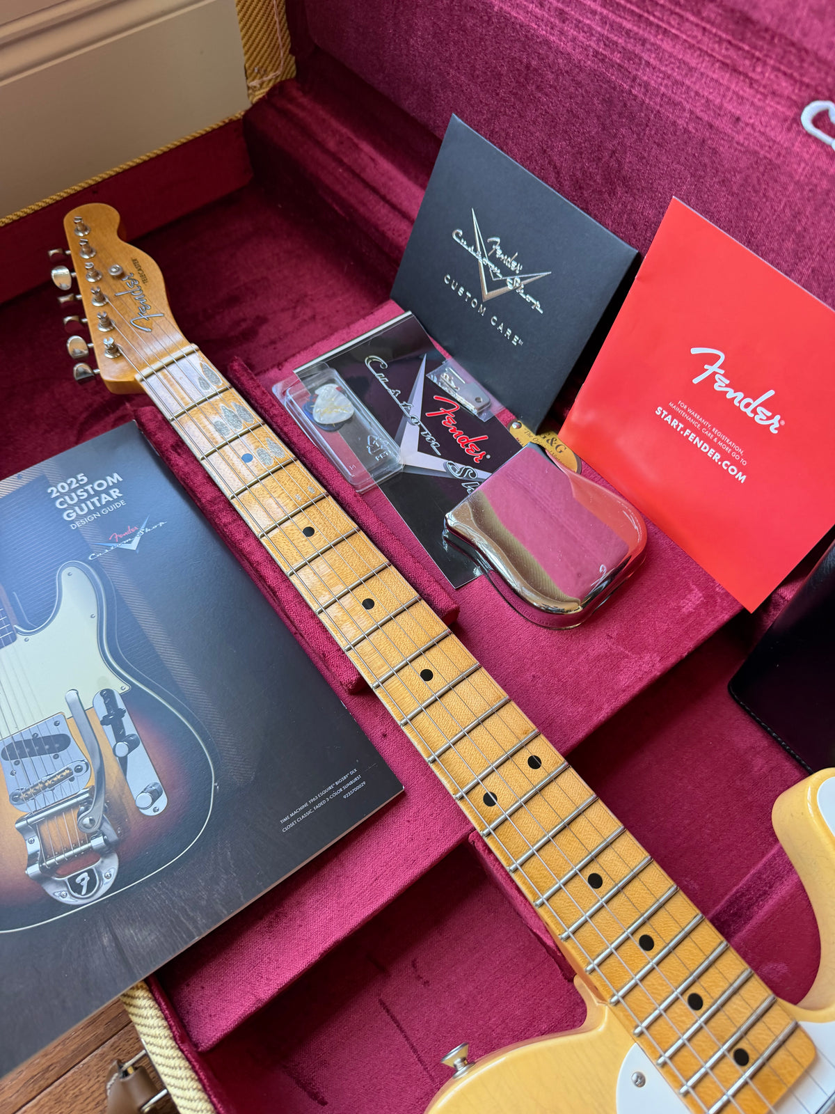 2025 Fender Custom Shop ‘55 Telecaster B5 Journeyman - Super Aged Natural Blonde