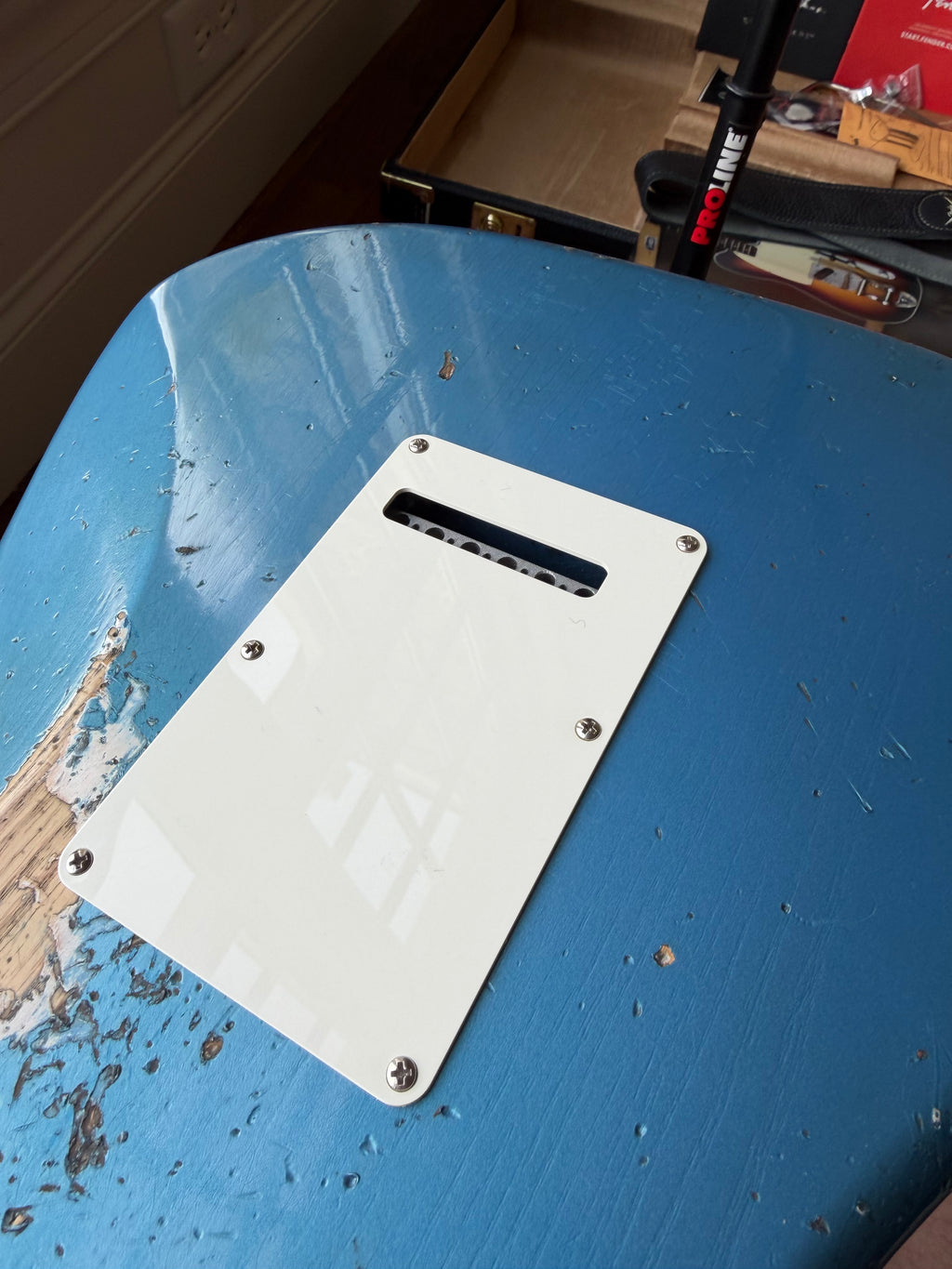 2025 Fender Custom Shop Stratocaster Custom Deluxe SR25 Matching Headstock Heavy Relic - Aged Lake Placid Blue