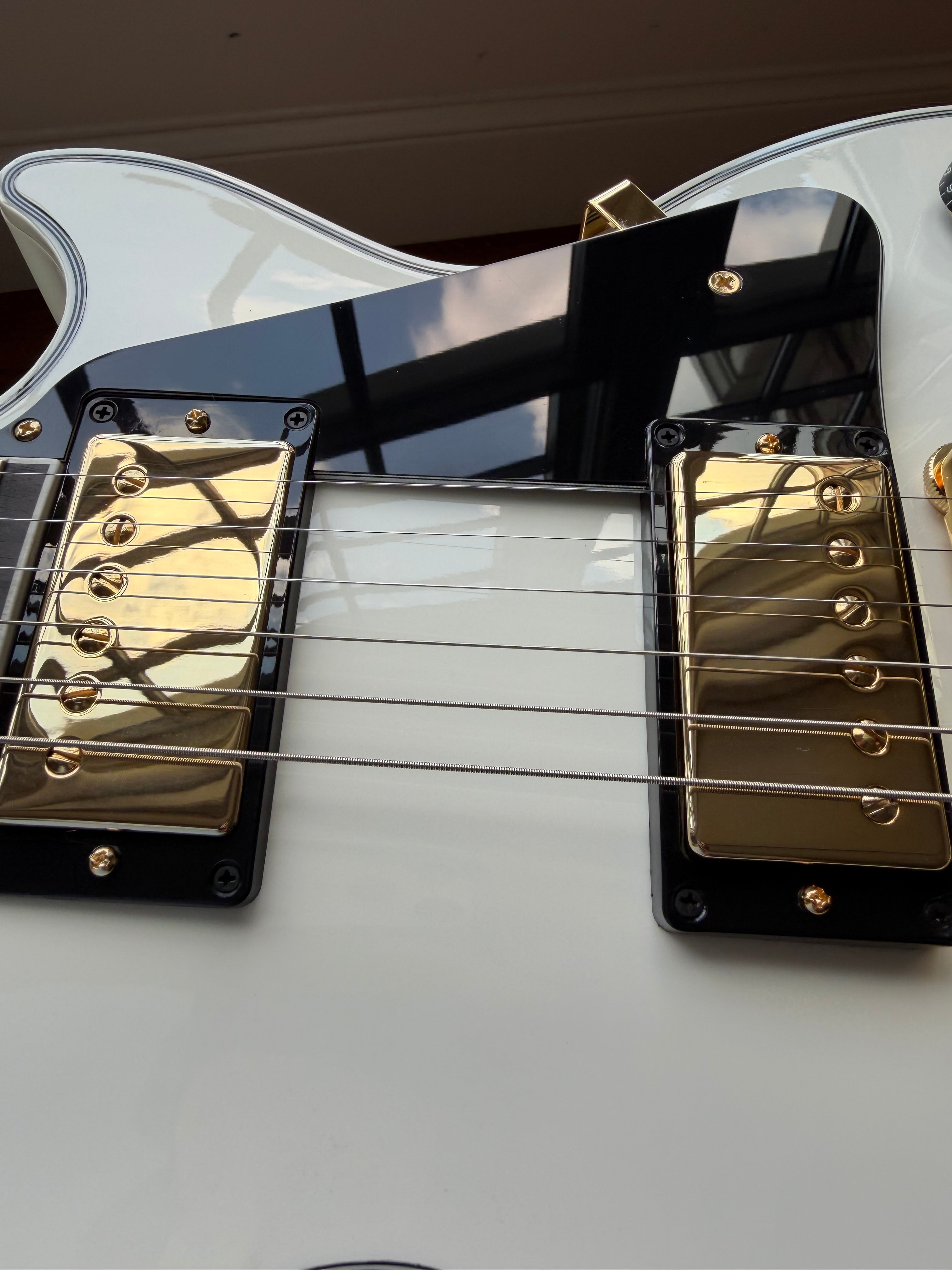 2026 Gibson Custom Shop Les Paul Custom Ebony Fretboard - Alpine White