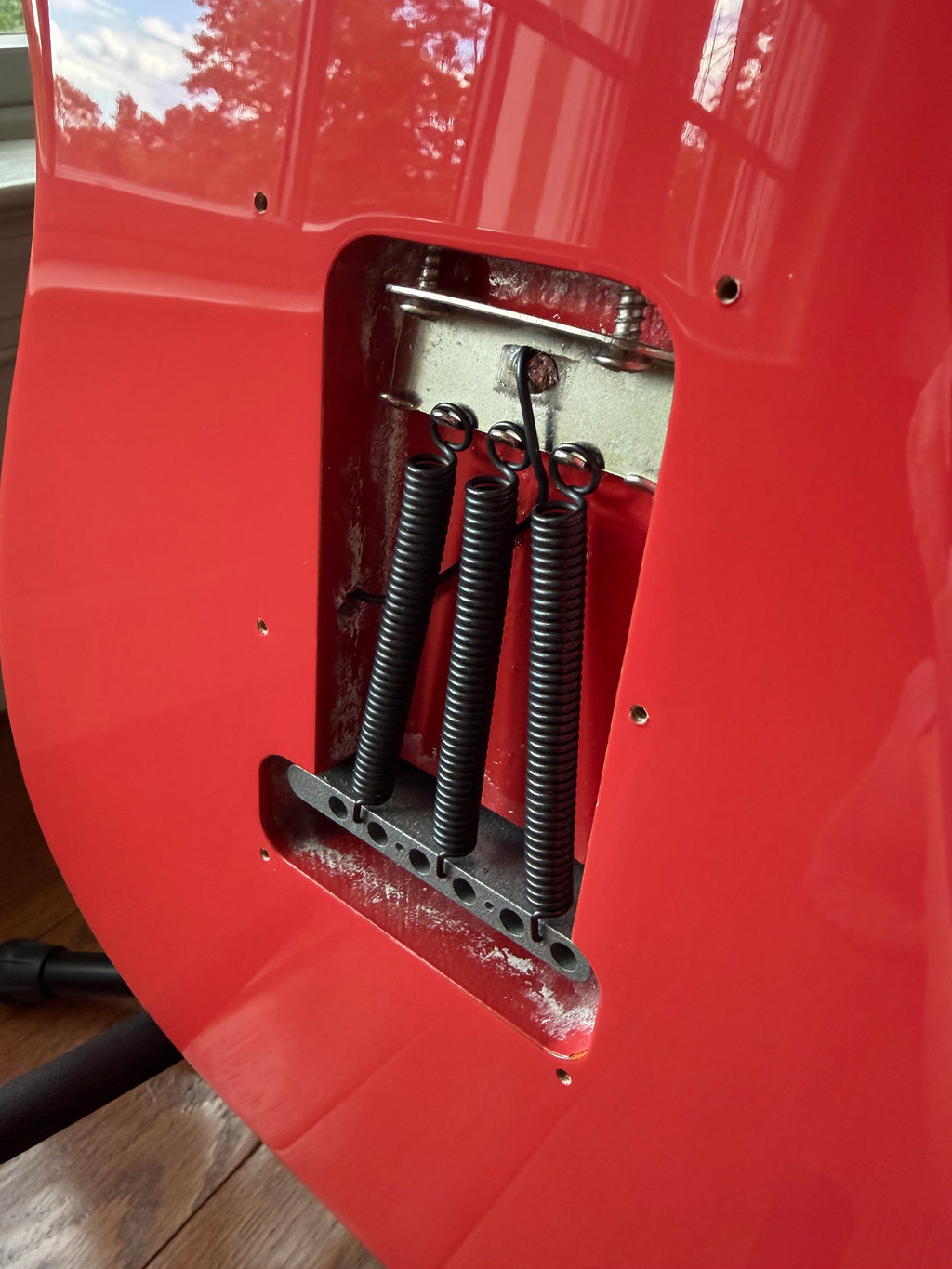 2011 Fender American Deluxe Stratocaster - Fiesta Red