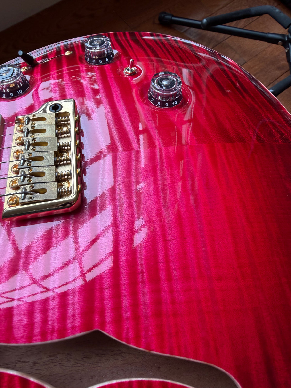2025 PRS Private Stock Custom 24 Semi-Hollow Piezo - Blood Red Glow