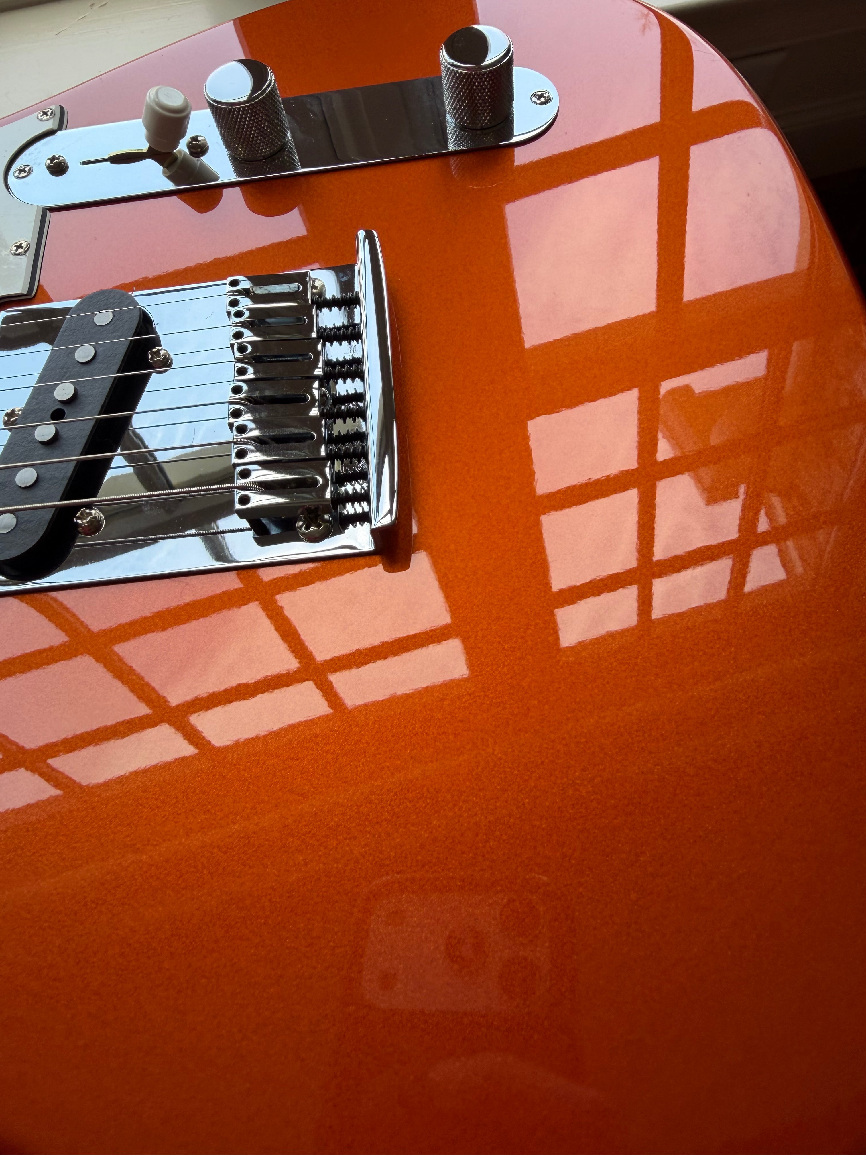 2025 Fender Custom Shop Telecaster W25 Custom Deluxe NOS Limited Edition - Fire Mist Orange - Image 15