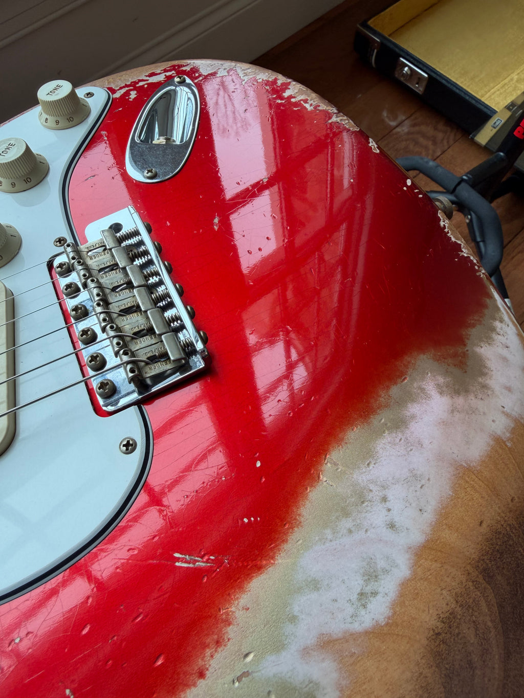 2025 Fender Custom Shop Stratocaster Pro SR25 Super Heavy Relic - Candy Apple Red - Image 14