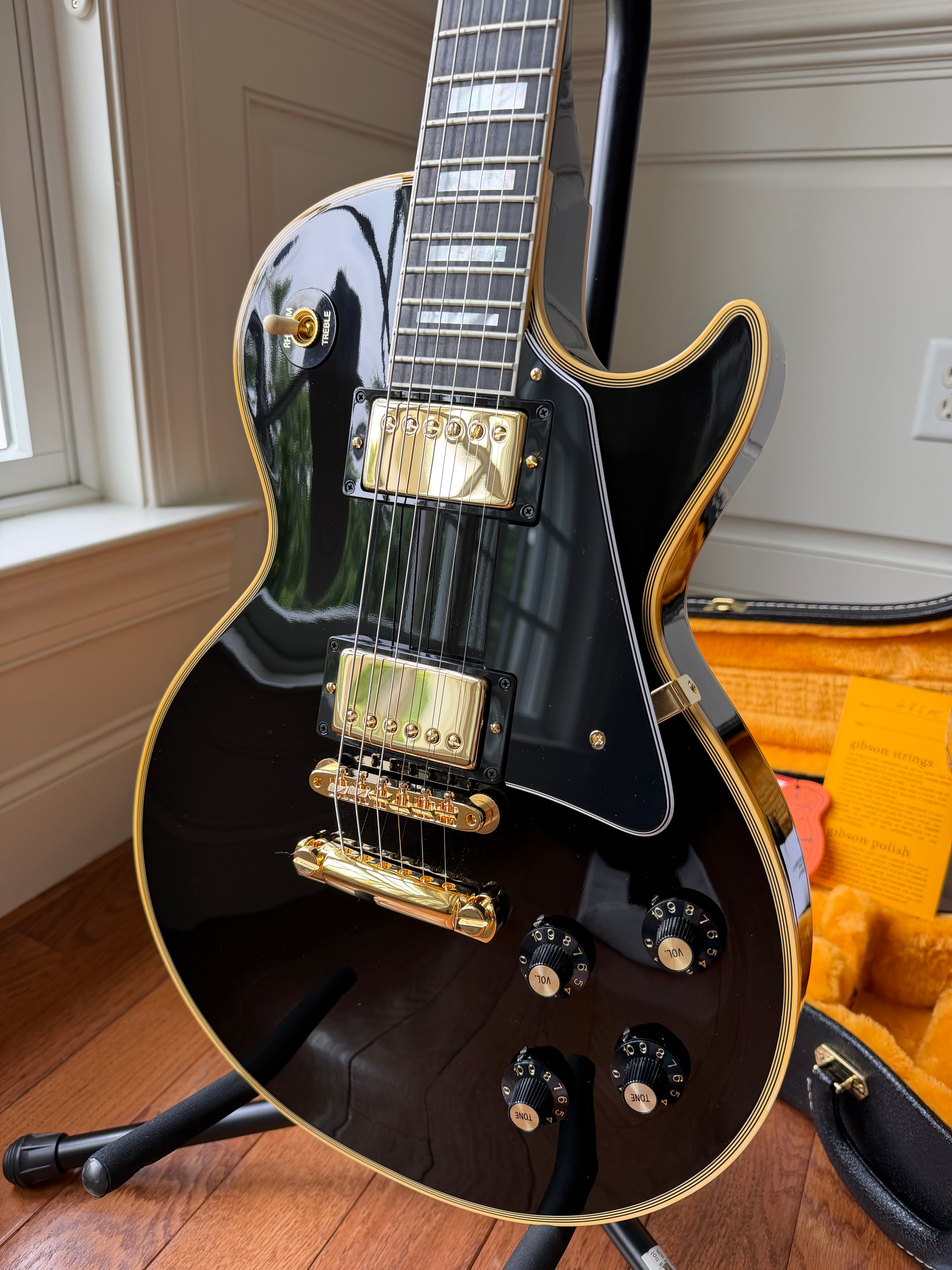 2026 Gibson Custom Shop Les Paul Custom ‘68 Reissue - Ebony Black