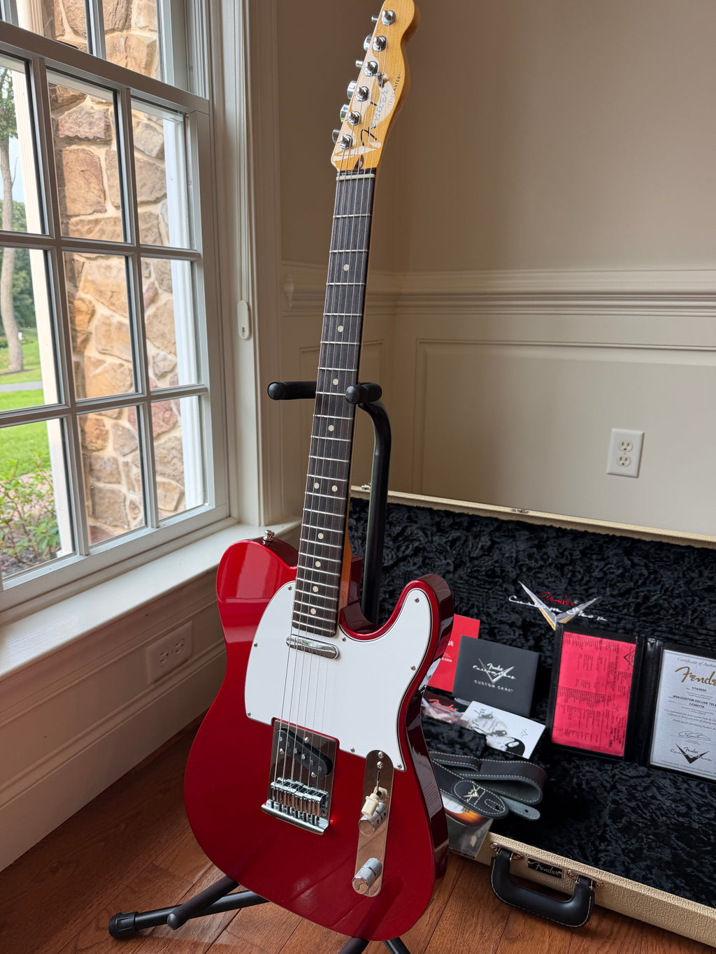 2025 Fender Custom Shop Telecaster W25 Custom Deluxe NOS - Candy Apple Red