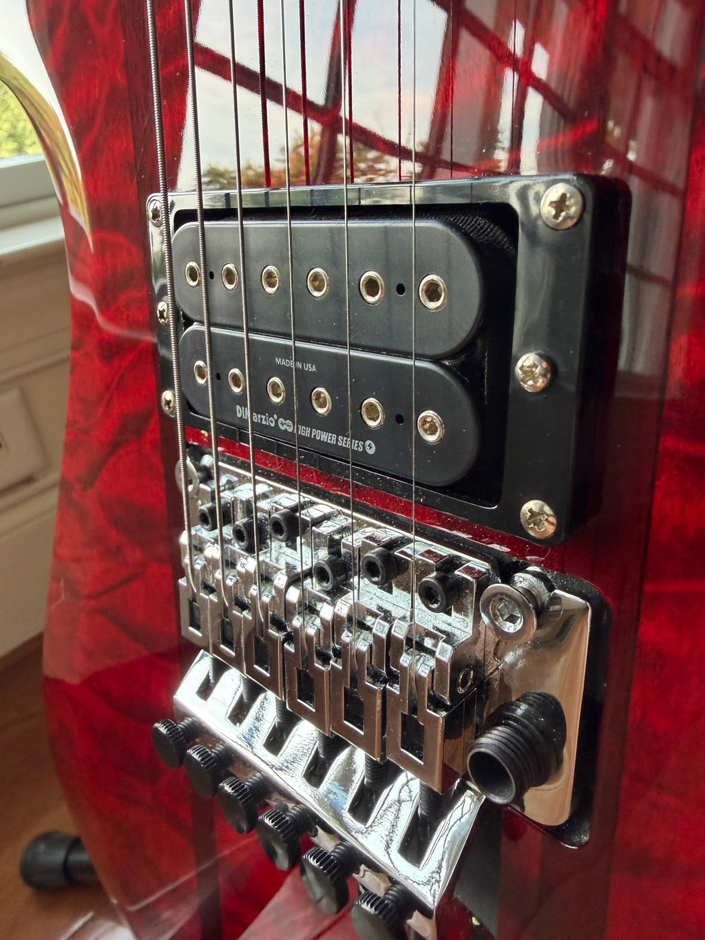 BC Rich Mockingbird Legacy ST Transparent Red w/ Floyd Rose