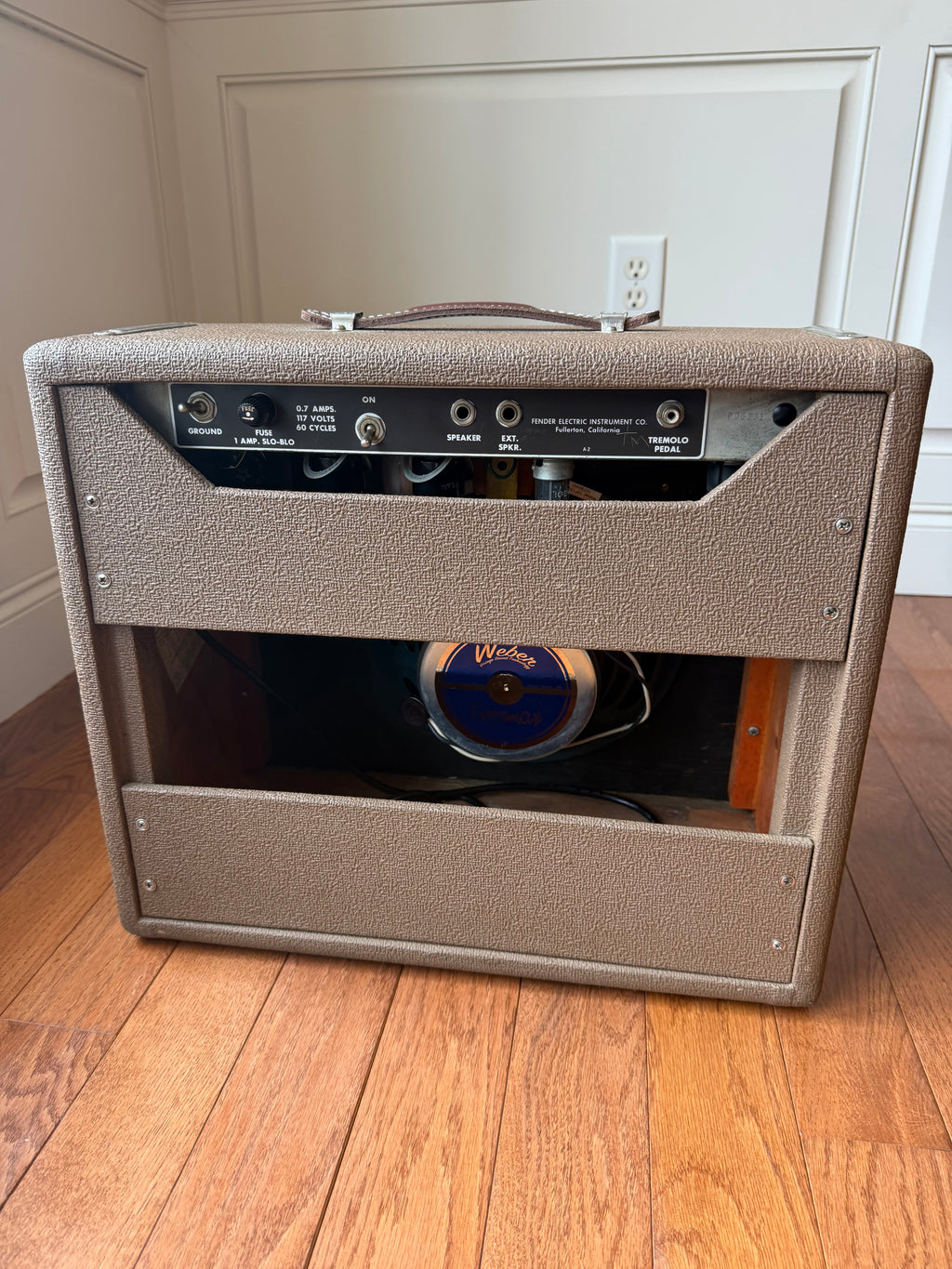 1963 Fender Princeton 6G2 Brownface Guitar Amp