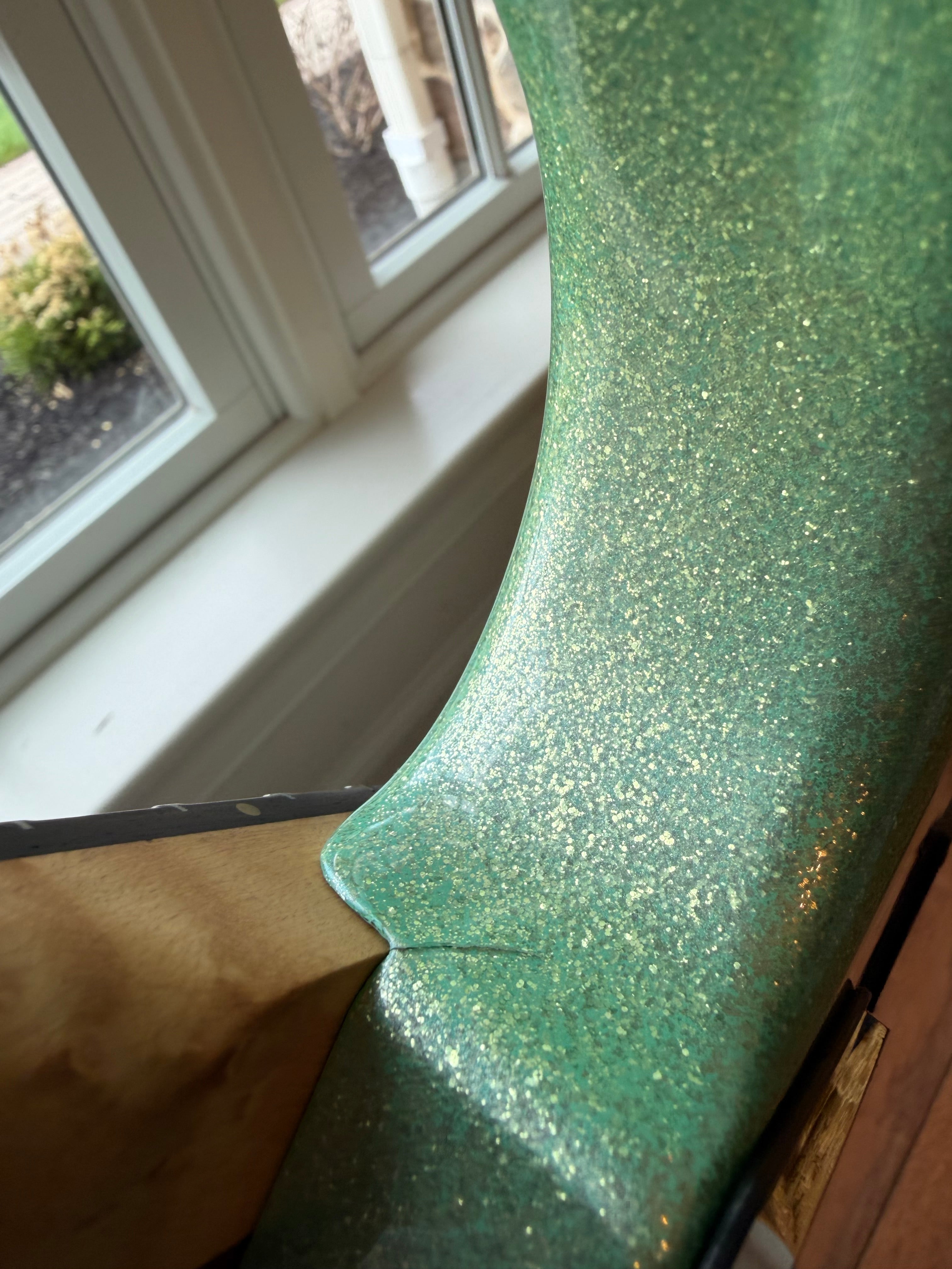 2015 Charvel Custom Shop So Cal - Seafoam Sparkle Nitro Platinum Pink Overspray