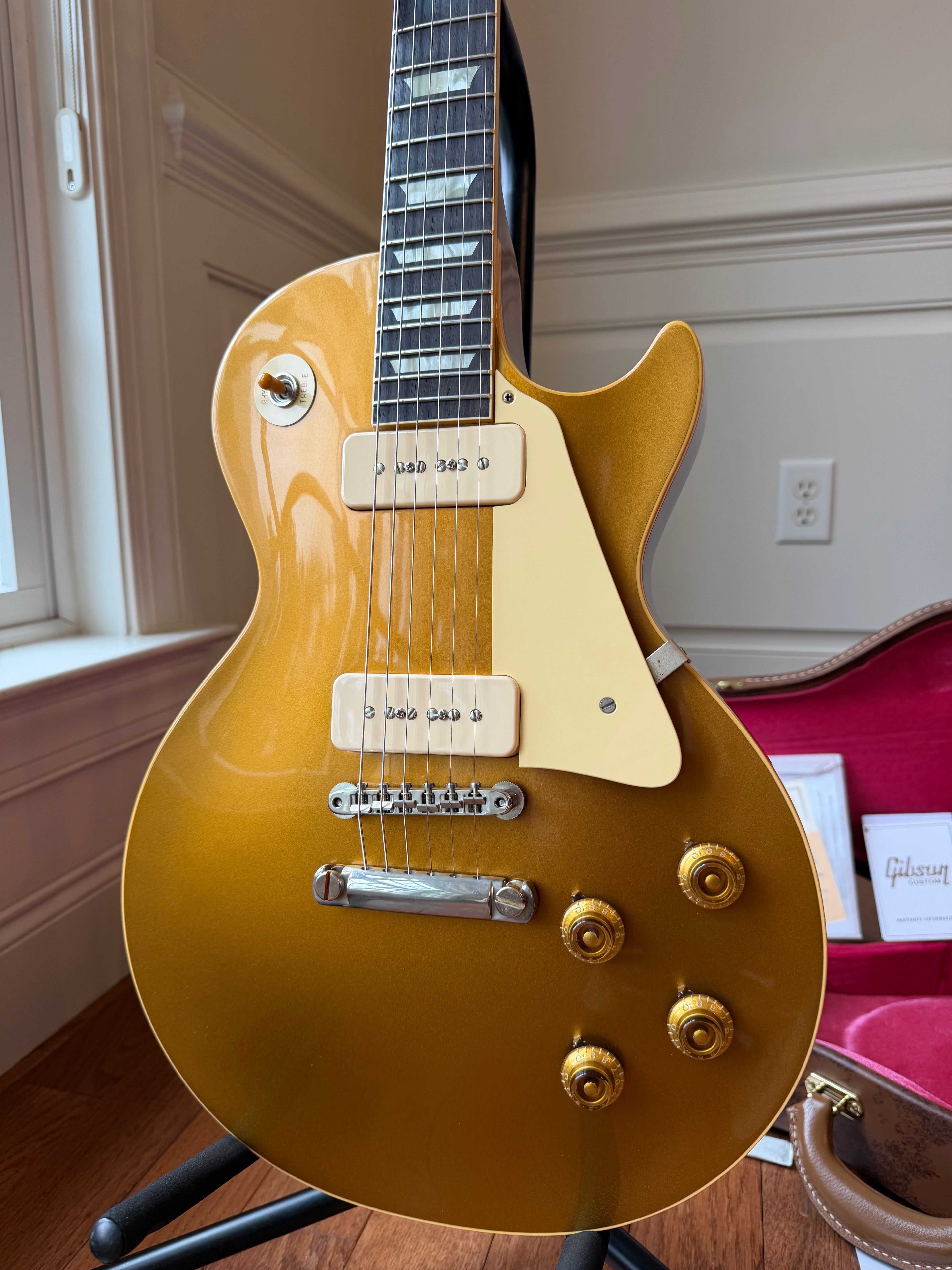 2026 Gibson Custom Shop Les Paul Standard ‘56 Reissue R6 Double Gold VOS - Gold Top