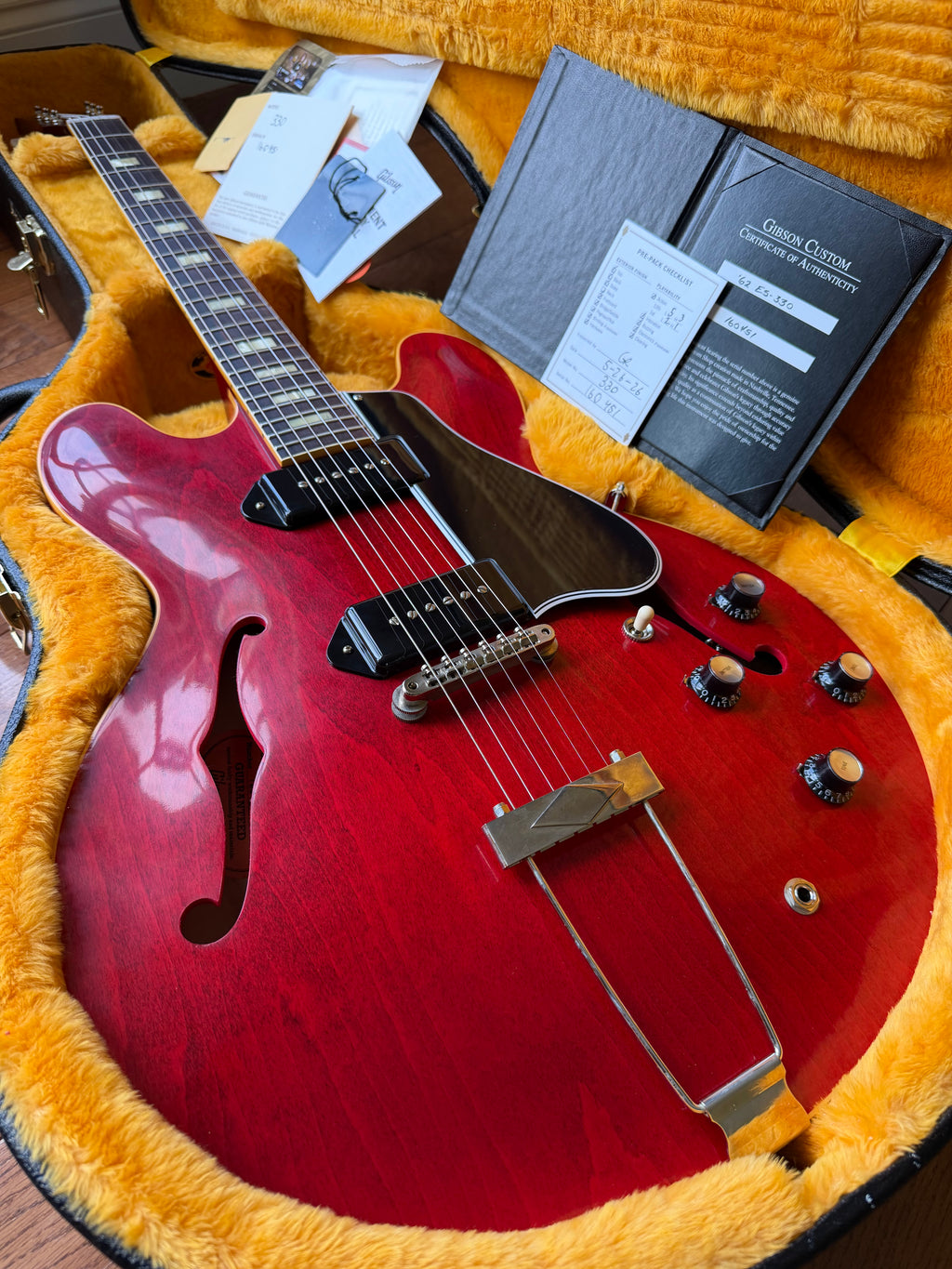 2026 Gibson Custom Shop ES-330 ‘62 - Cherry Red