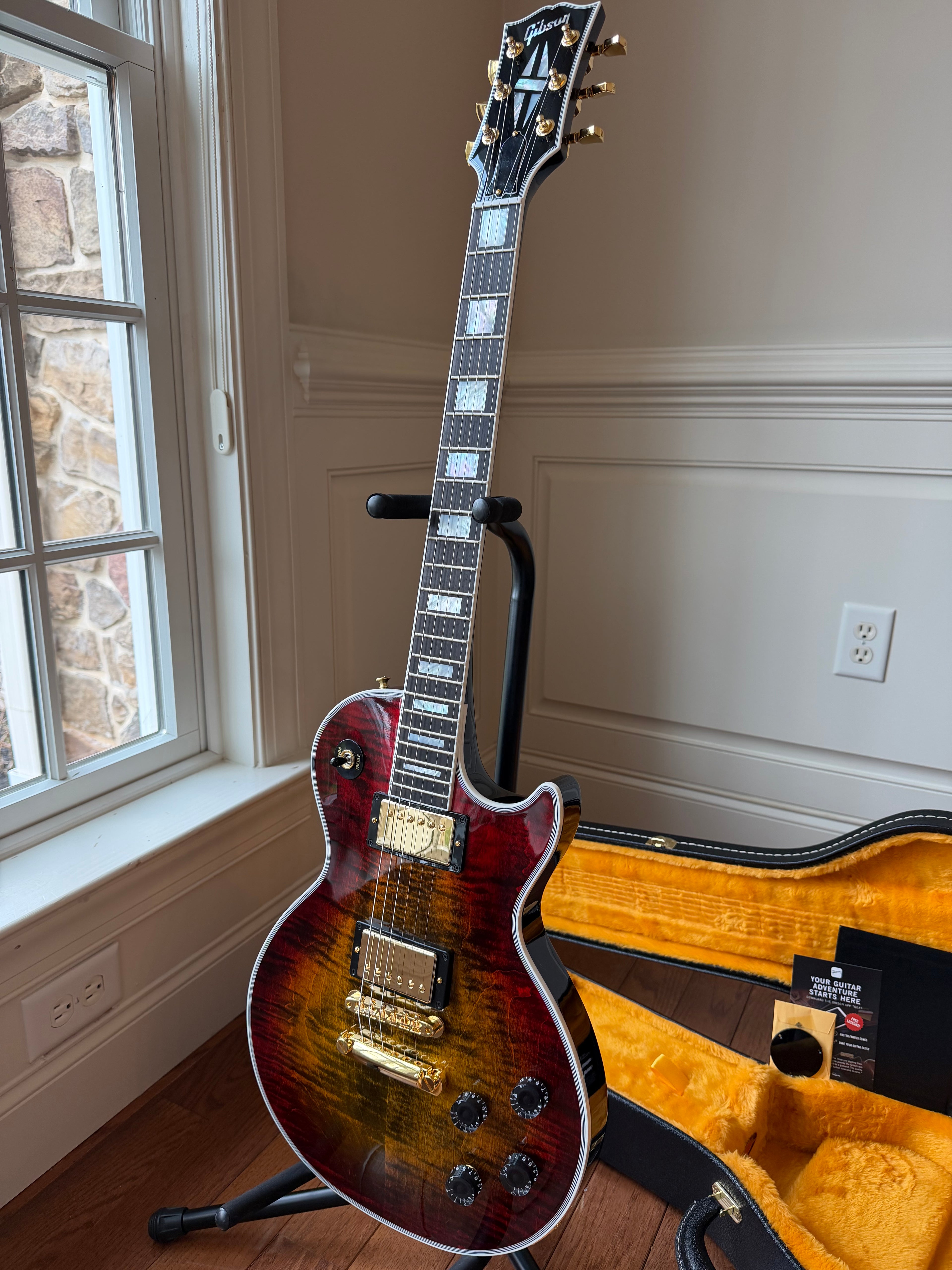 2026 Gibson Les Paul Axcess Custom Figured Top - Bengal Burst