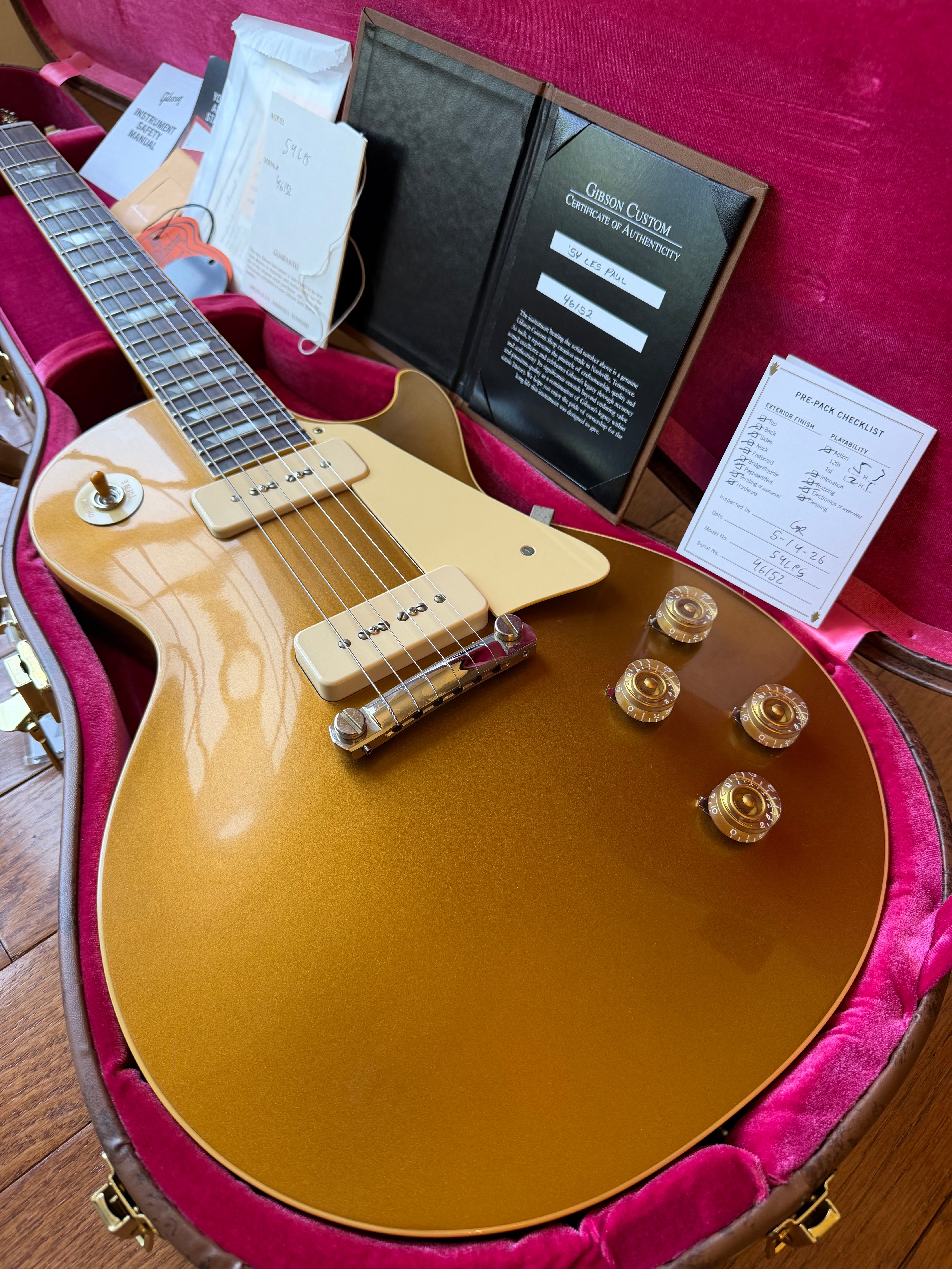 2026 Gibson Custom Shop Les Paul Standard ‘54 Reissue R4 VOS - Gold Top