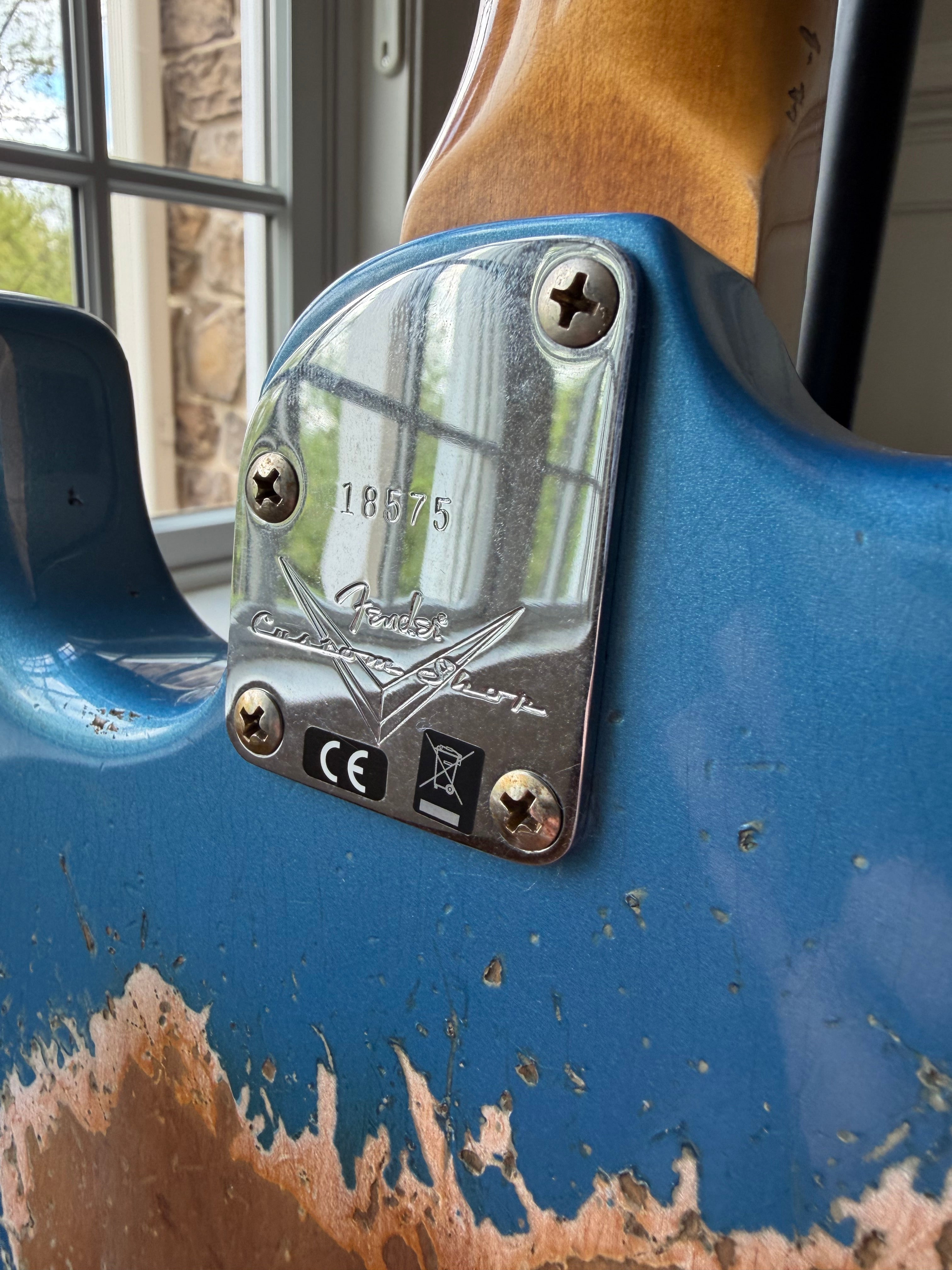 2025 Fender Custom Shop Stratocaster Pro SR25 Super Heavy Relic - Aged Lake Placid Blue