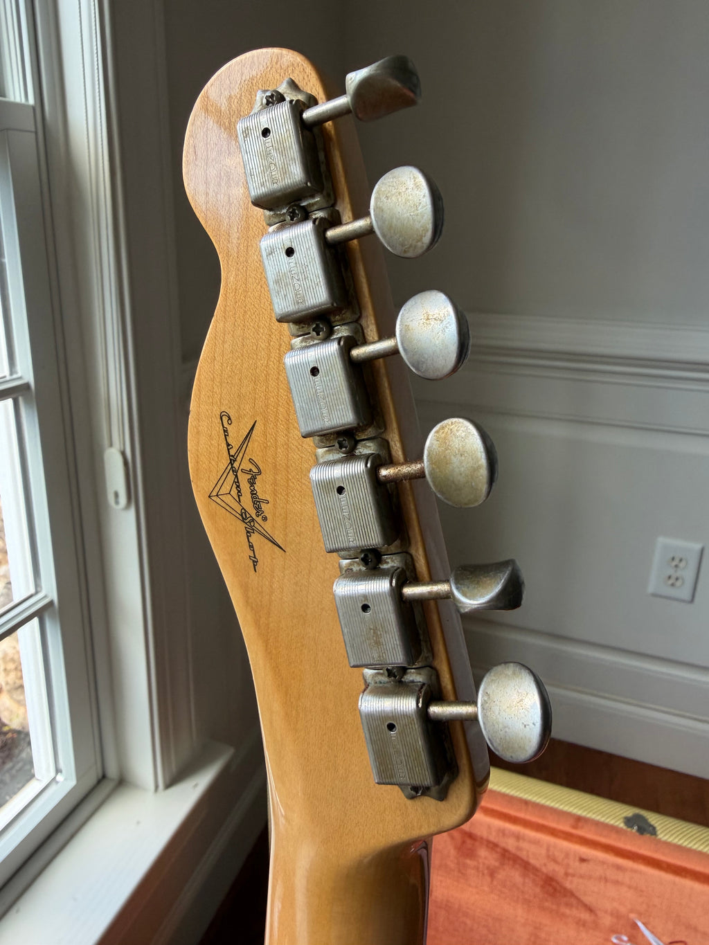 2026 Fender Custom Shop ‘58 Telecaster B6 Top Loader Journeyman - Super Aged Dirty White Blonde