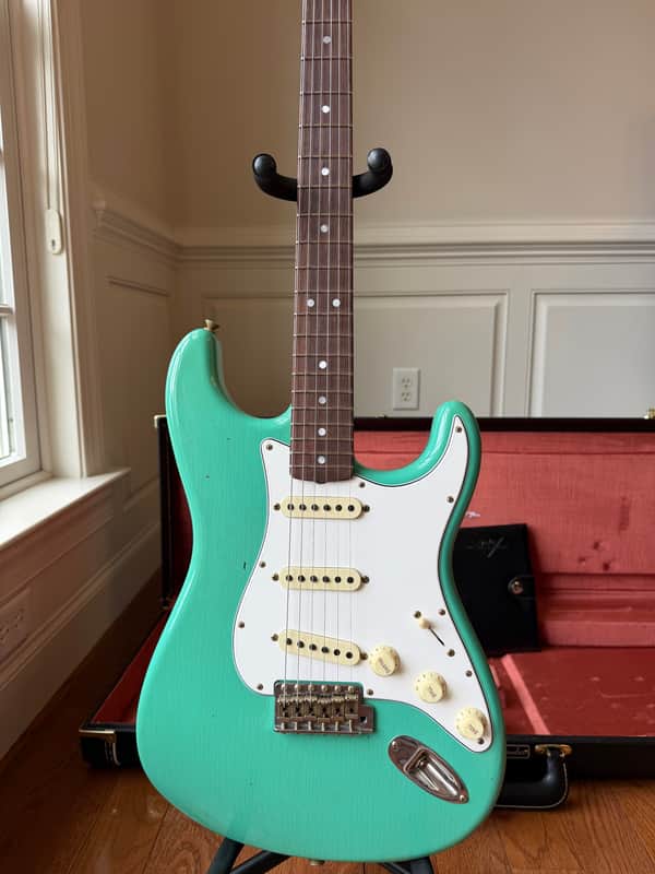 2025 Fender Custom Shop ‘64 Stratocaster L-Series Limited S24 Journeyman - Aged Sea Foam Green