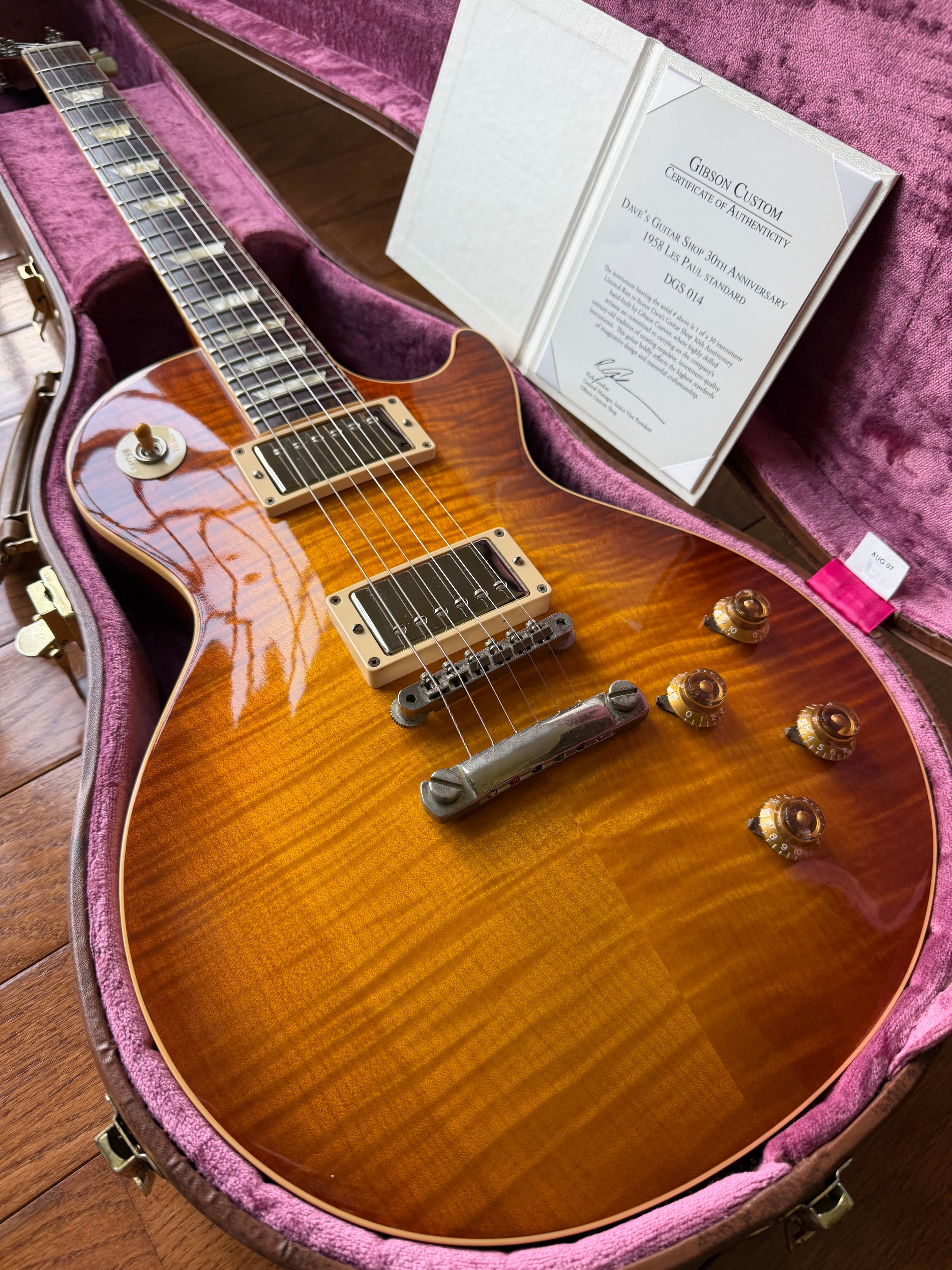2011 Gibson Custom Shop ‘58 Reissue R8 Dave’s Guitar Shop 30th Anniversary - Iced Tea Burst