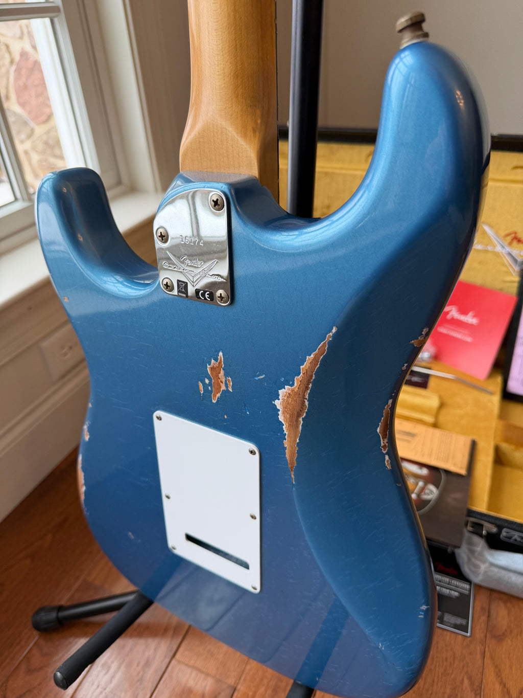 2025 Fender Custom Shop Stratocaster Pro W25 Relic - Aged Lake Placid Blue - Image 11