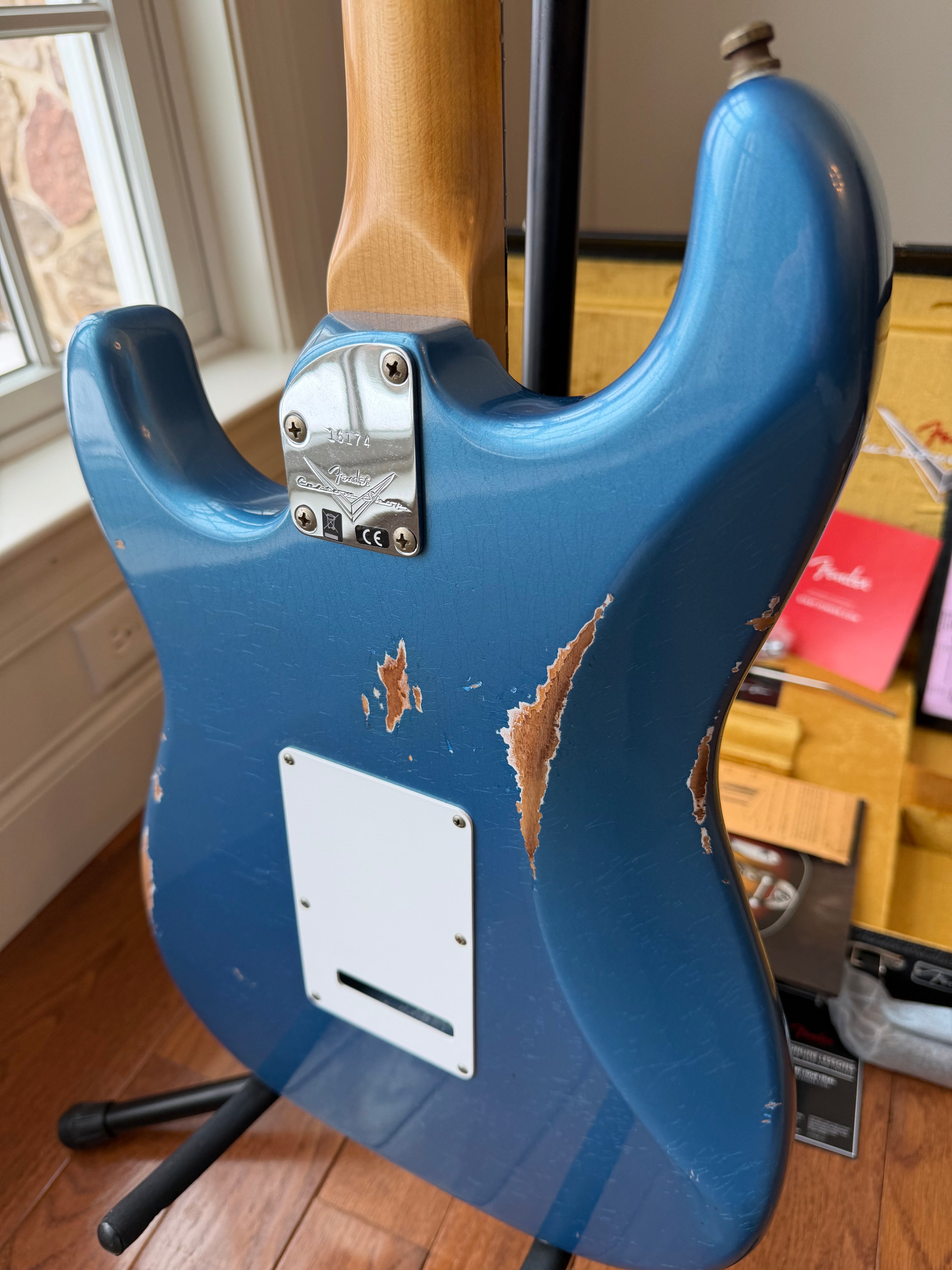 2025 Fender Custom Shop Stratocaster Pro W25 Relic - Aged Lake Placid Blue - Image 11