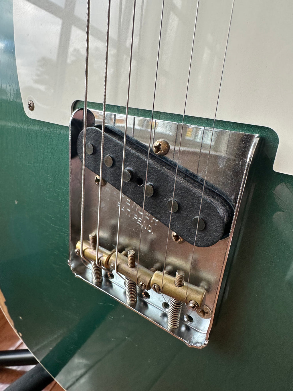 2024 Fender Custom Shop '59 Telecaster Custom Relic - Aged Sherwood Green Metallic - Image 5