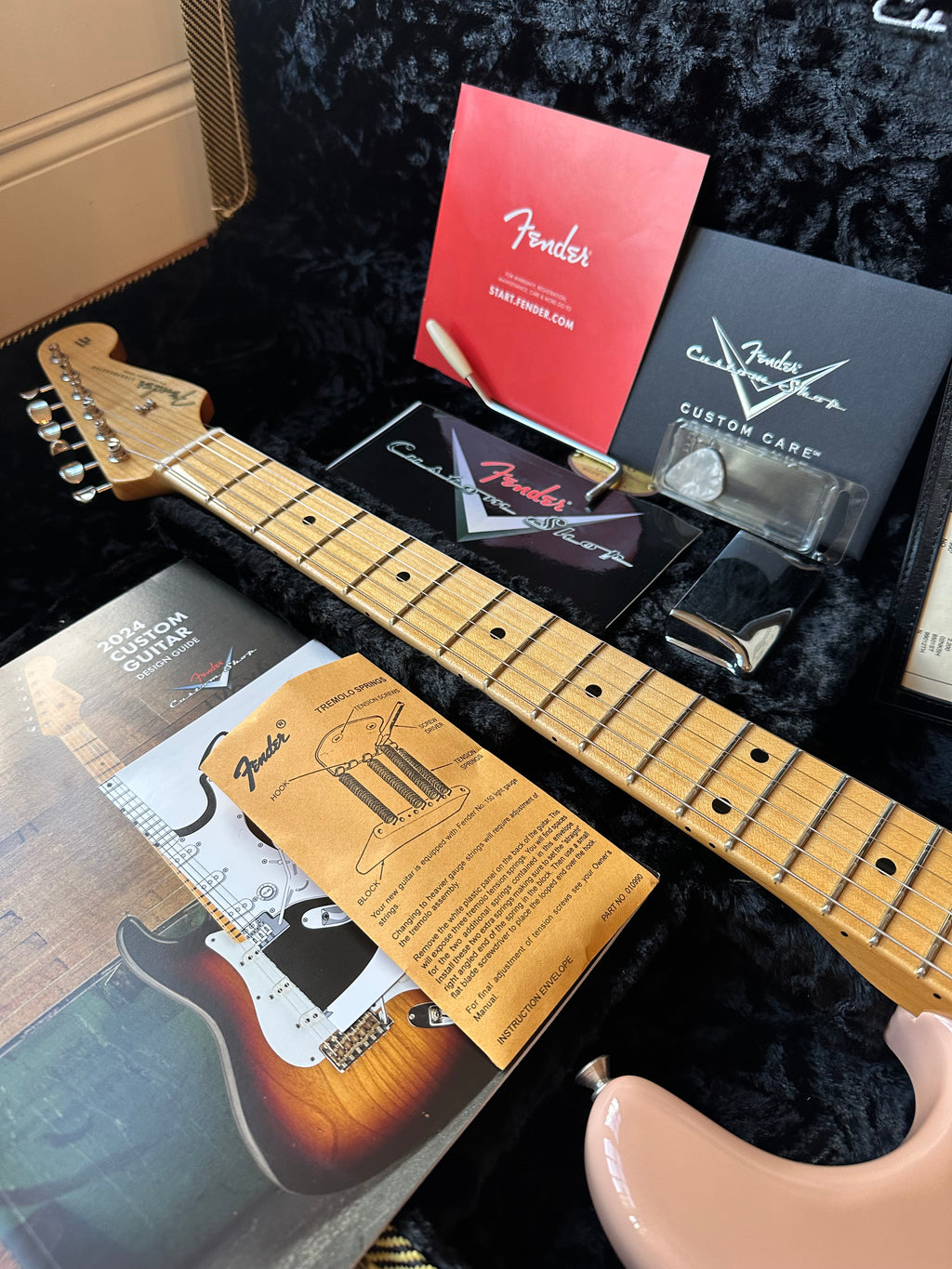 2025 Fender Custom Shop '57 Stratocaster TCP Time Capsule Maple- Dirty Shell Pink - Image 18