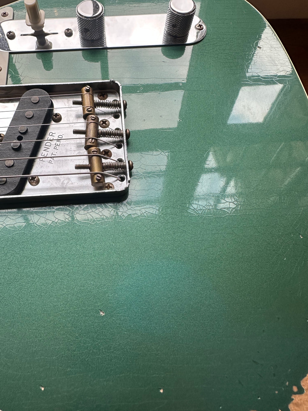 2024 Fender Custom Shop '59 Telecaster Custom Relic - Aged Sherwood Green Metallic - Image 12