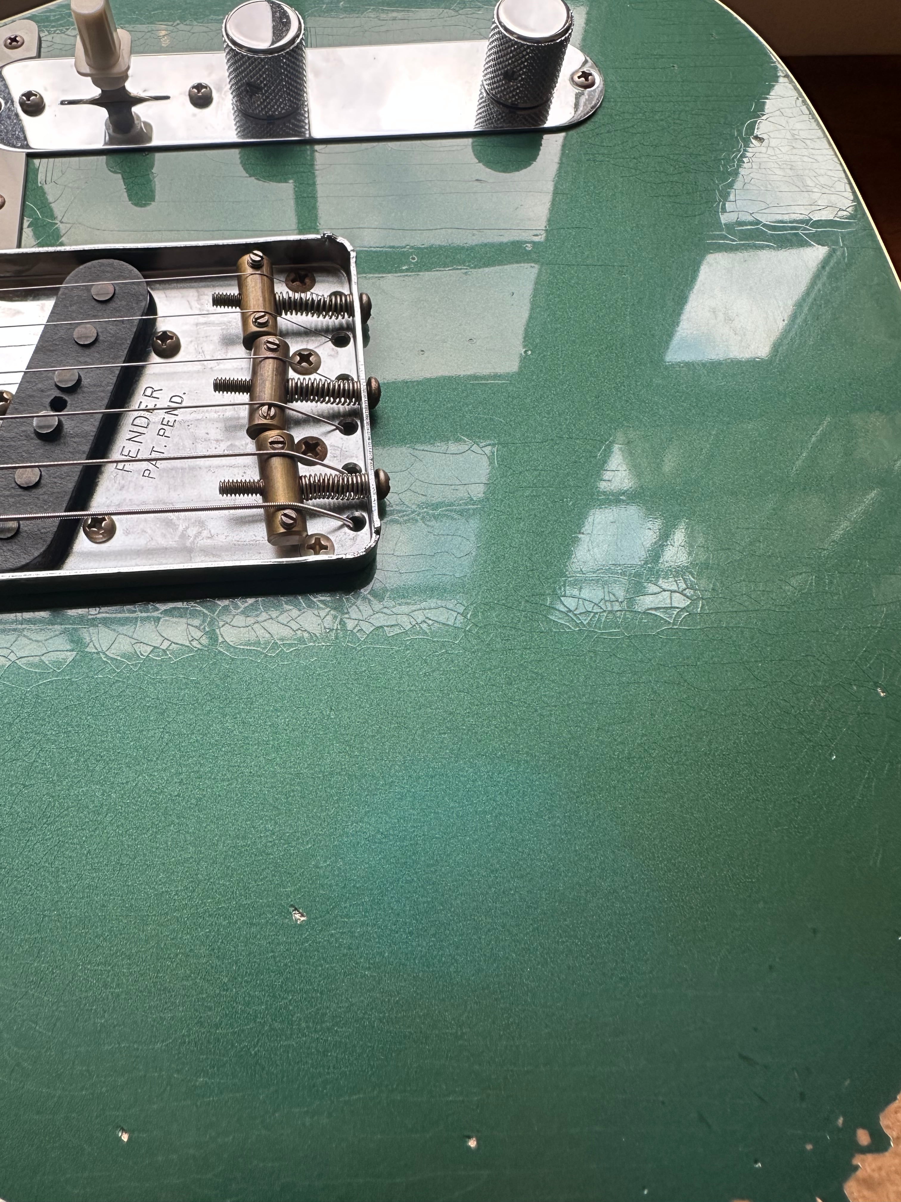 2024 Fender Custom Shop '59 Telecaster Custom Relic - Aged Sherwood Green Metallic - Image 12
