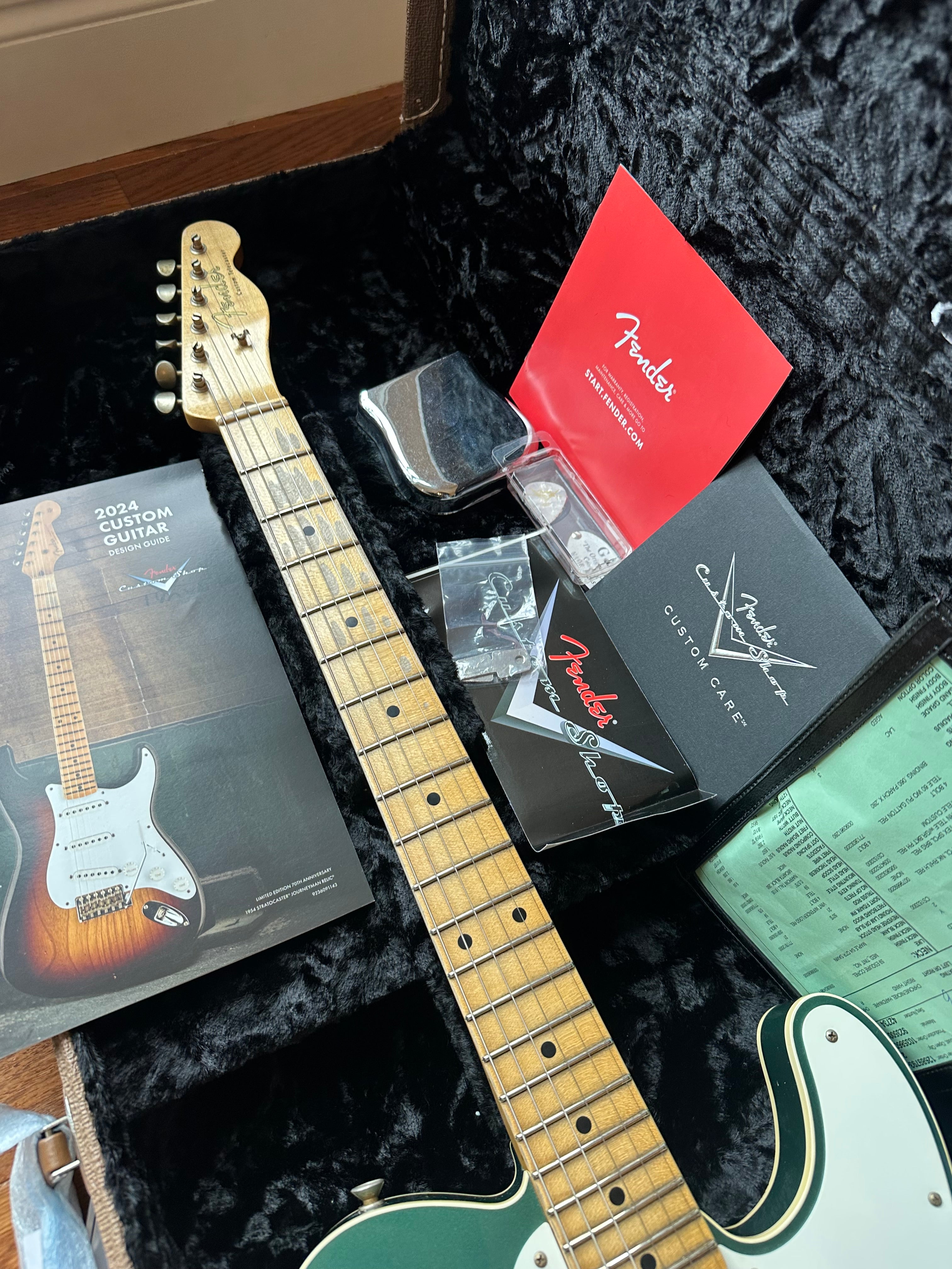 2024 Fender Custom Shop '59 Telecaster Custom Relic - Aged Sherwood Green Metallic - Image 19