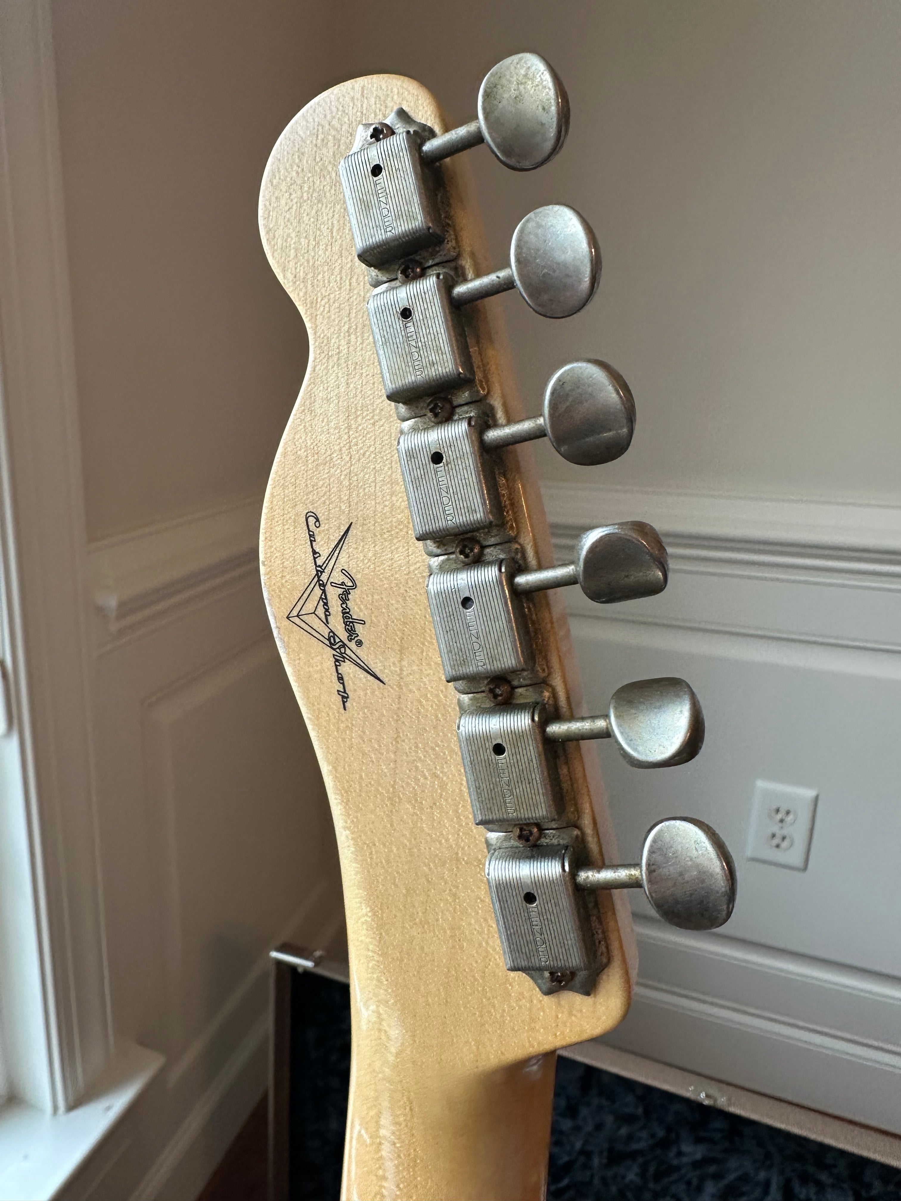 2024 Fender Custom Shop '59 Telecaster Custom Relic - Aged Sherwood Green Metallic - Image 9