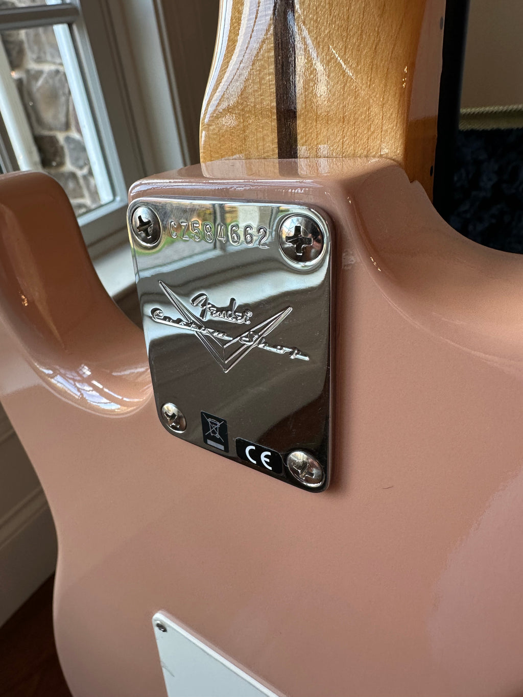 2025 Fender Custom Shop '57 Stratocaster TCP Time Capsule Maple- Dirty Shell Pink - Image 11
